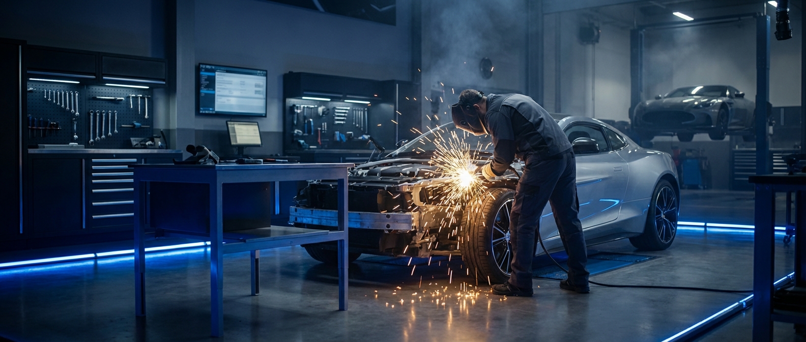 SK Auto Body Shop Interior